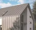 Seam roof panel, graphite color