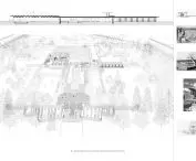 A fragment of the environment shaped by the architect, covered with a roof