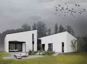 Design of a house with a forest in Mikolow