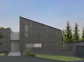 Design of a house with a forest in Mikolow
