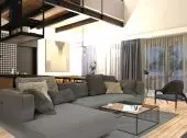 Design of a house with a forest in Mikolow