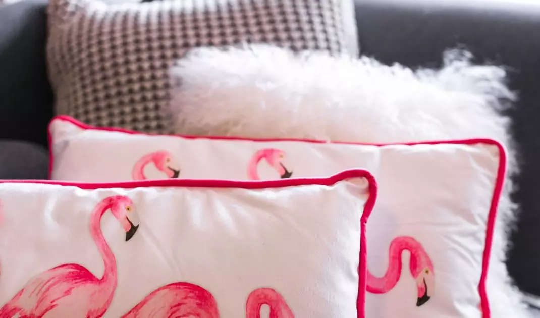 Flamingos are a great motif to use in a Barbiecore style interior