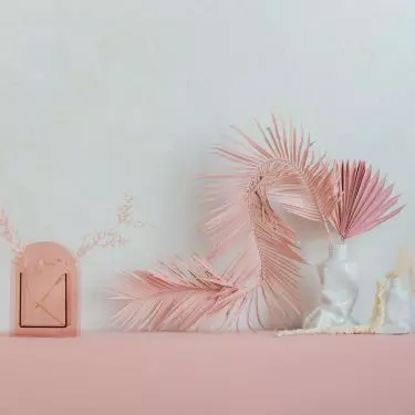 If you don't want to put all your styling in shades of pink, opt for a few pink accents