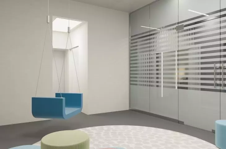 Wnętrze pokoju spotkań z dziećmi