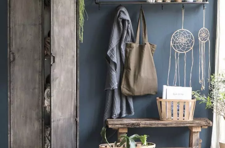 Dark color in a cozy interior