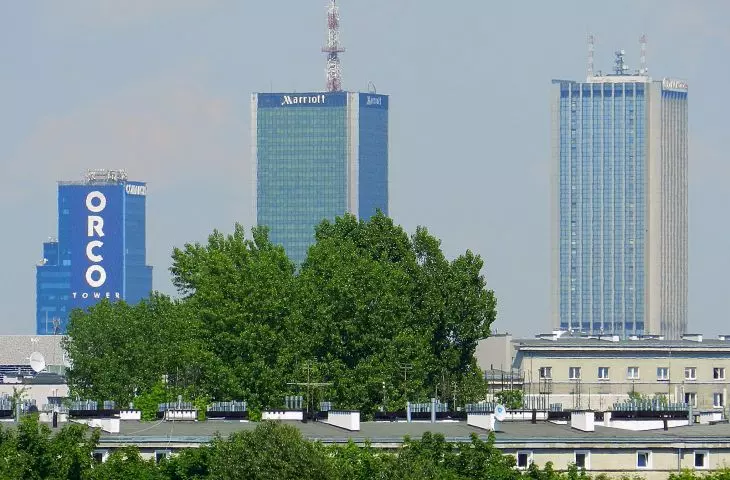 Panorama of Warsaw