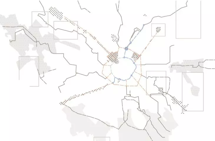 Water Belt Of Milan project, analysis of green areas