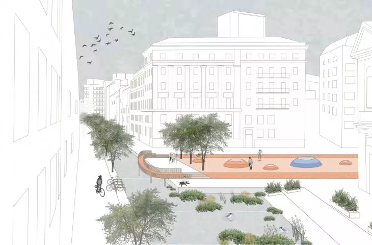 Water Belt Of Milan project, urban space