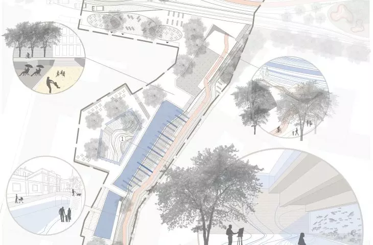 Water Belt Of Milan project, masterplan