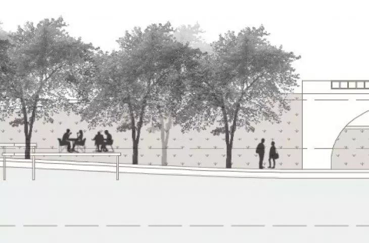 Water Belt Of Milan project, cross-section