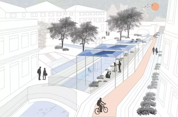 Water Belt Of Milan project, view