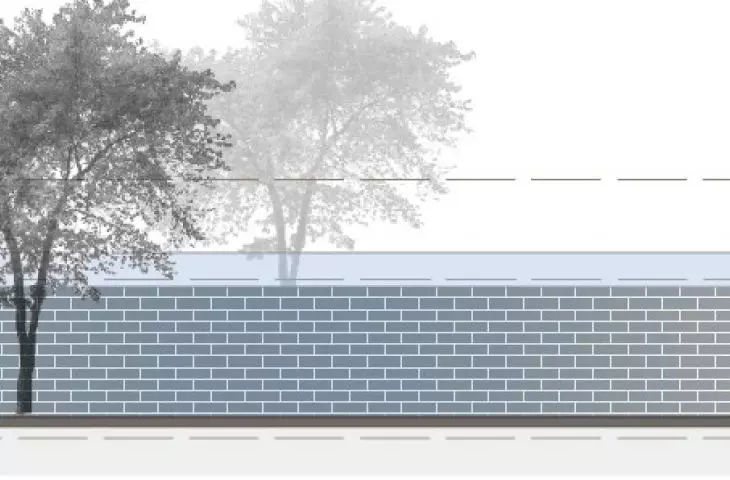 Water Belt Of Milan project, cross-section