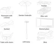 Water Belt Of Milan project, landscaping elements