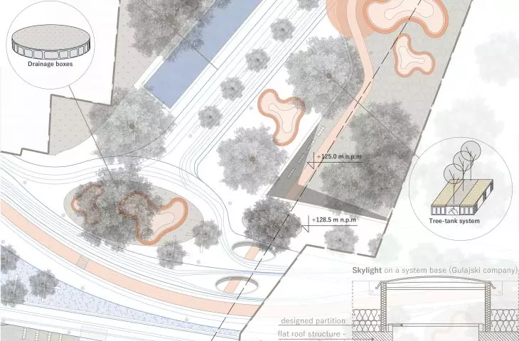 Water Belt Of Milan project, design detail