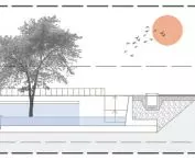 Water Belt Of Milan project, cross-section