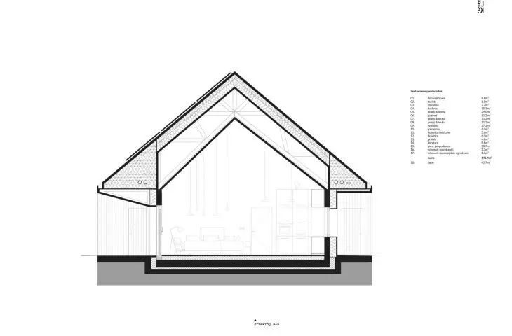 cross-section A-A