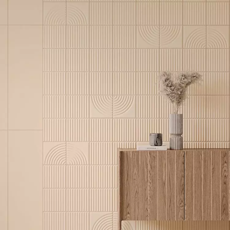 Structural tiles will introduce a decorative theme