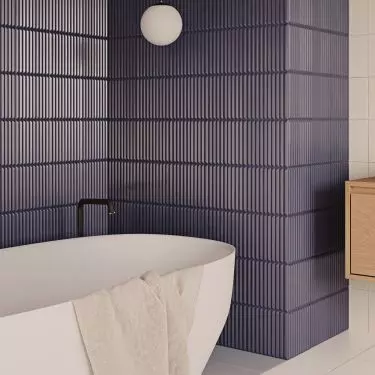 Structural tiles in the bath area 