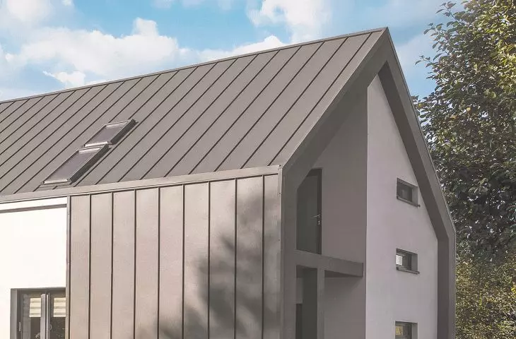 Panel dachowy na rąbek, kolor grafit