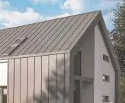 Seam roof panel, graphite color