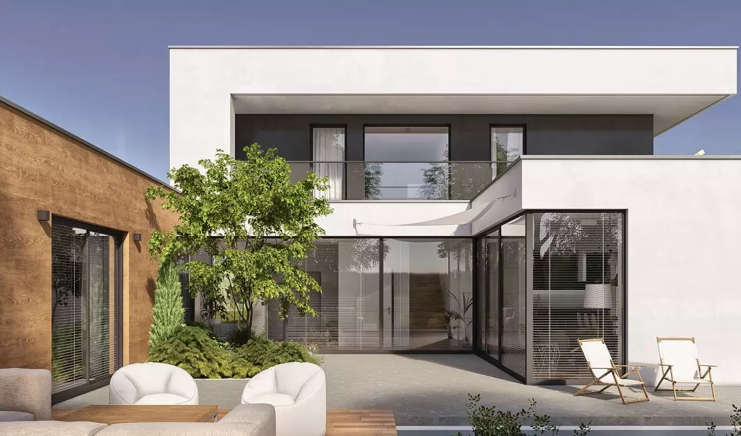 Open house - interior terrace