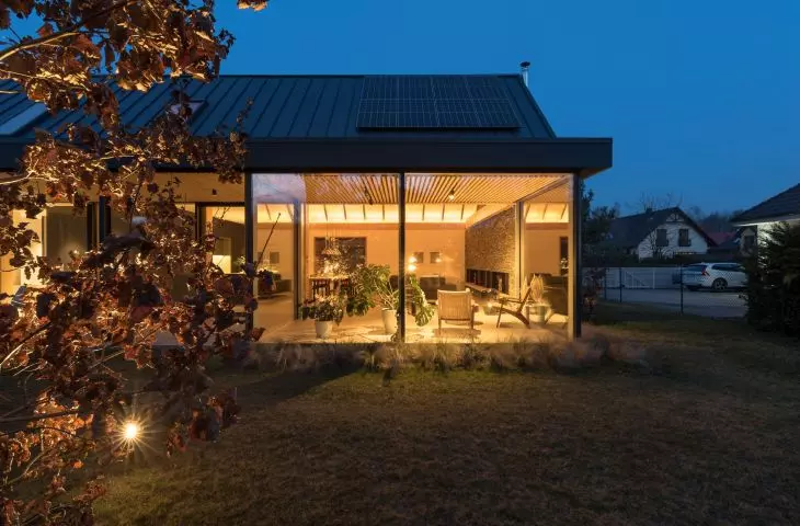 The orangery overlooks the garden