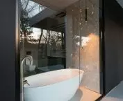Bathroom overlooking the garden