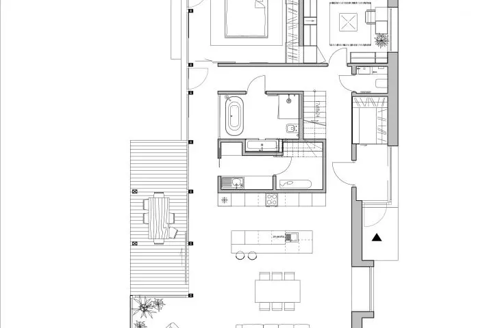 House in Borowiec, first floor plan