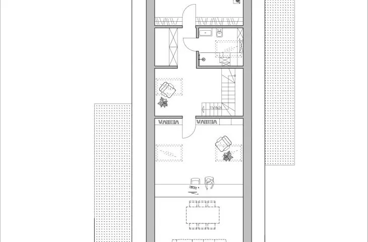 House in Borowiec, attic and mezzanine floor plan