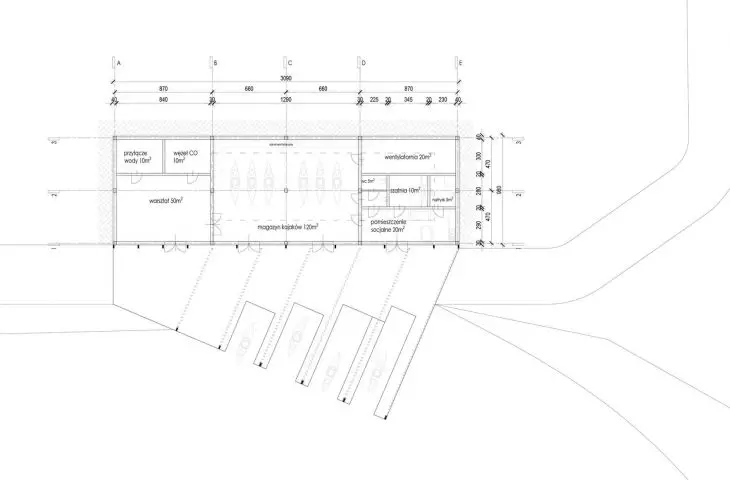plan of level -1 of the pavilion