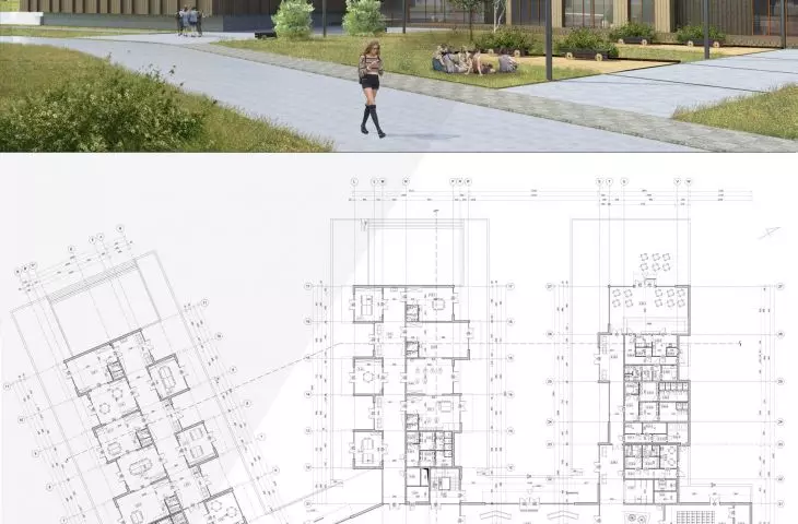 Plansza projektu Centrum Ginących Zawodów Rzemieślniczych w Bydgoszczy