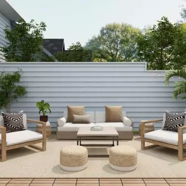 The most popular patio furniture is made of wood