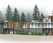 Youth Center project, facade