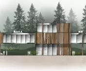 Youth Center project, facade