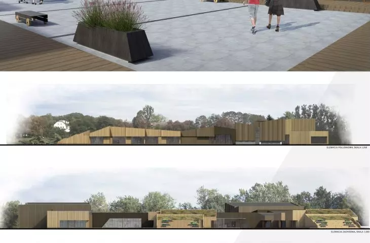 Plansza projektu Centrum Ginących Zawodów Rzemieślniczych w Bydgoszczy