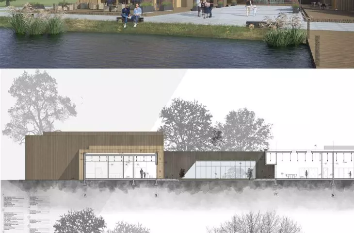 Plansza projektu Centrum Ginących Zawodów Rzemieślniczych w Bydgoszczy