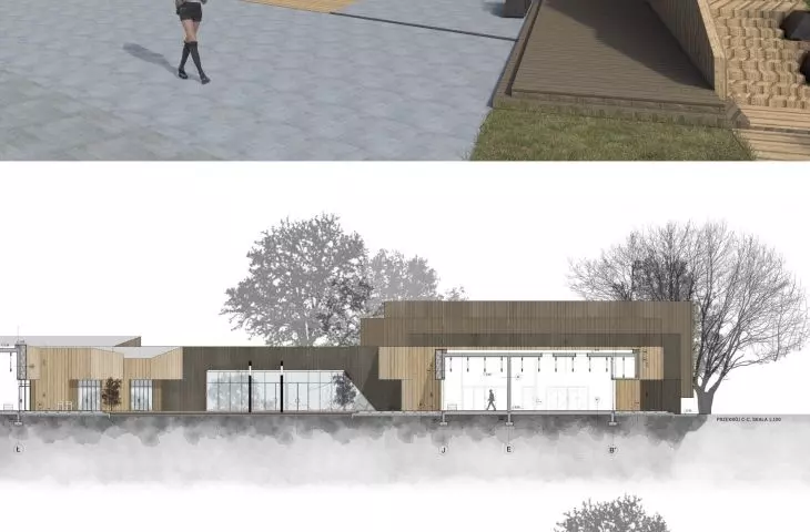 Plansza projektu Centrum Ginących Zawodów Rzemieślniczych w Bydgoszczy