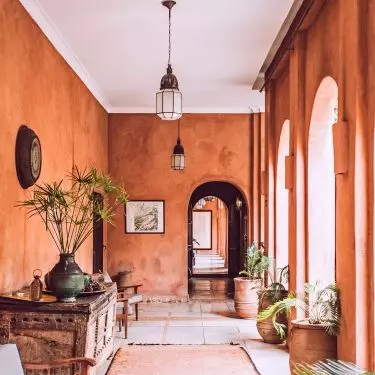 Moroccan style is dominated by warm colors