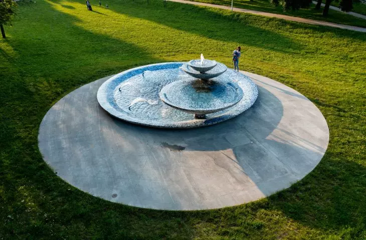 Tychy fountain after restoration