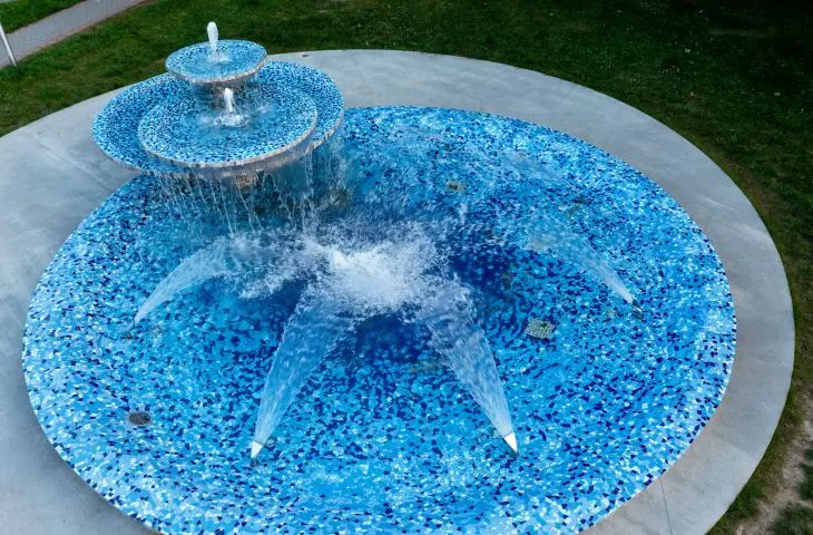 Tychy fountain after restoration