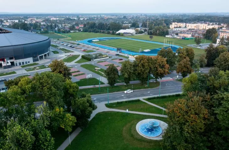 Tychy fountain after restoration