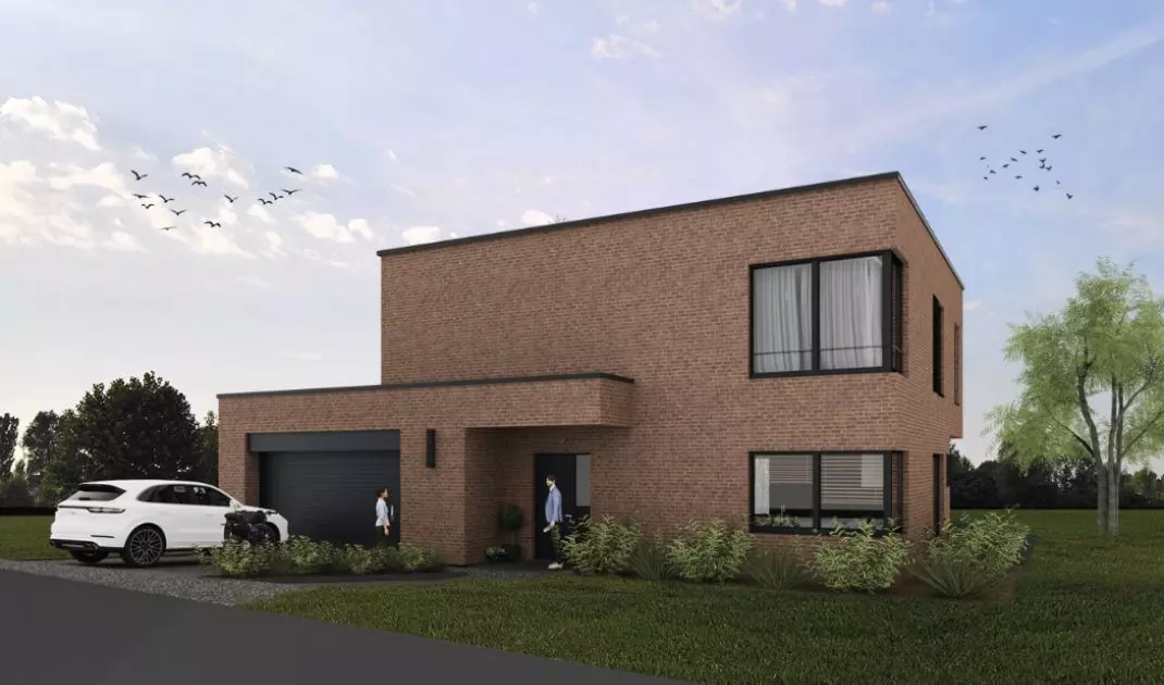 Projekt domu z cegły w Mikołowie