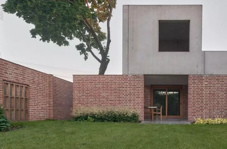 brick, concrete and nature