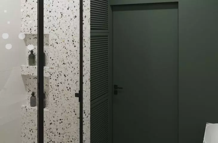 Bottle green toilet