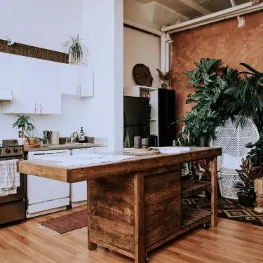 Boho style kitchen
