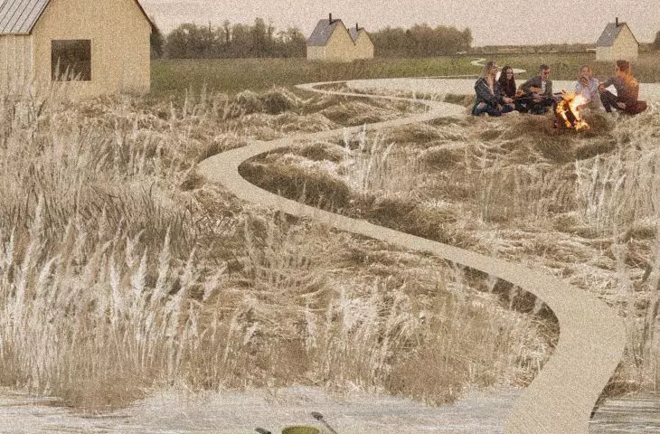 Projekt Green Cabin nad rzeką Windawą