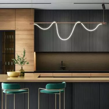 Arrangement of household appliances in the kitchen