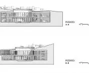Projekt Centrum Młodzieży w Kanadzie, przekroje