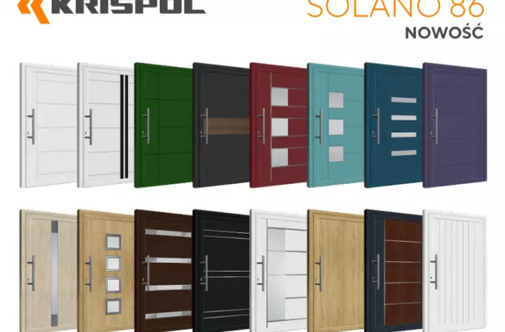 SOLANO 86 aluminum door with batch panel