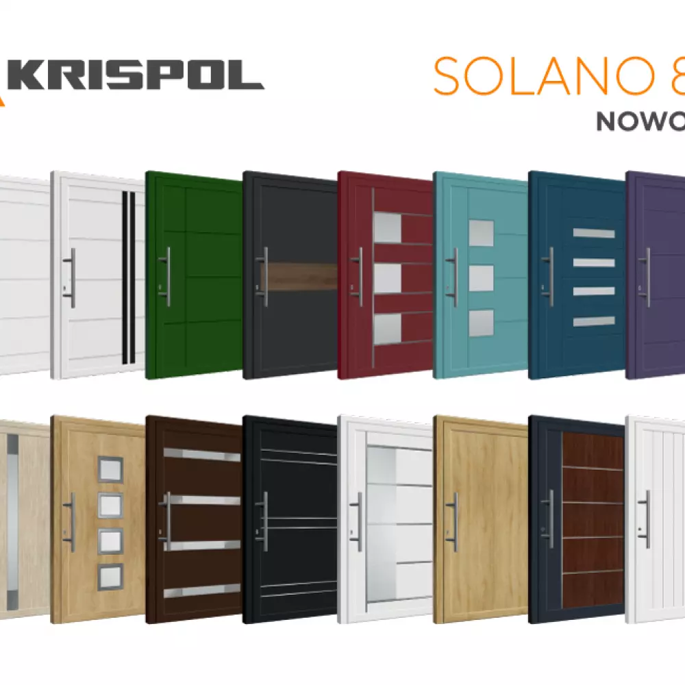 SOLANO 86 aluminum door with batch panel